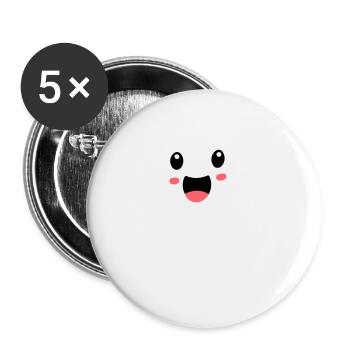 ghost 2 - Buttons groß 56 mm (5er Pack) - Weiß - Vorne