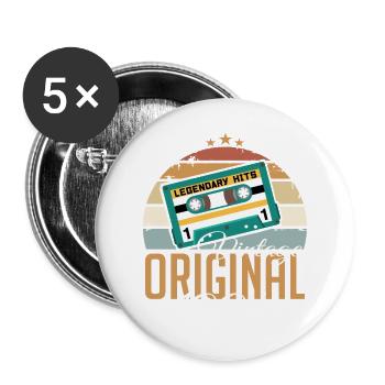 Vintage 1994 Born Original 1994 Birthday - Buttons large 2.2''/56 mm (5-pack) - white - Front