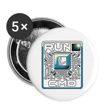 Run Cmd 38 - Buttons large 2.2''/56 mm (5-pack) - white - Front