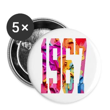 BUNT 59TH BIRTHDAY 1967 - Buttons large 2.2''/56 mm (5-pack) - white - Front