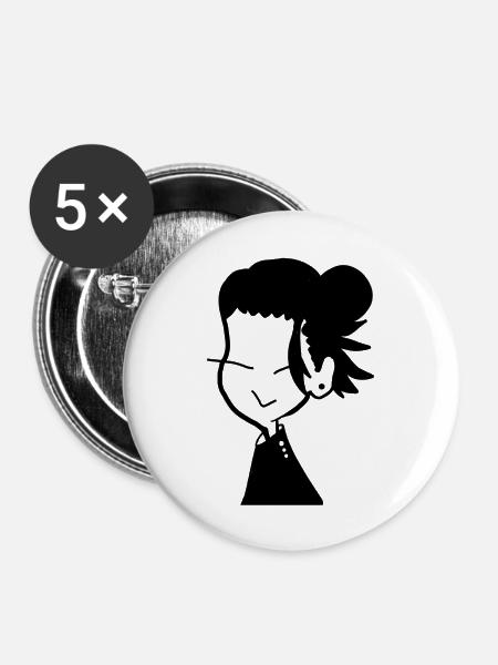 gojo satoru - Buttons groß 56 mm (5er Pack) - Weiß