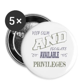 anonymous expect us gift idea - Buttons groß 56 mm (5er Pack) - Weiß - Vorne