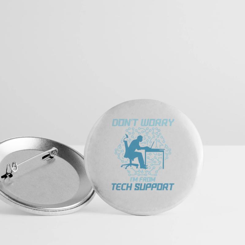 À partir de maintenant, appelez-moi Tech Wizard Support technique Compu Lot de 5 grands badges (56 mm)