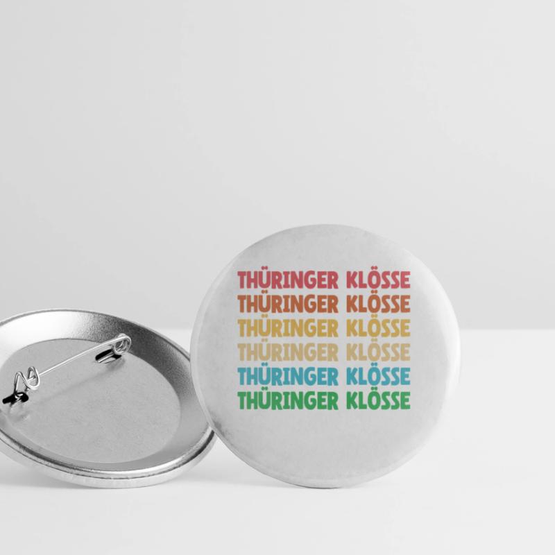 Cuisine allemande, boulettes, Thuringe, dialecte, dialecte Lot de 5 grands badges (56 mm)