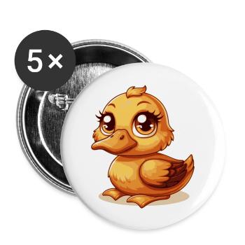 Duck - Buttons large 2.2''/56 mm (5-pack) - white - Front