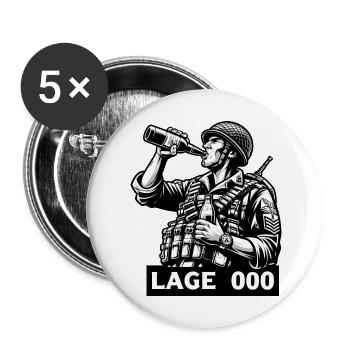 Disarmament of the Armed Forces - Buttons large 2.2''/56 mm (5-pack) - white - Front