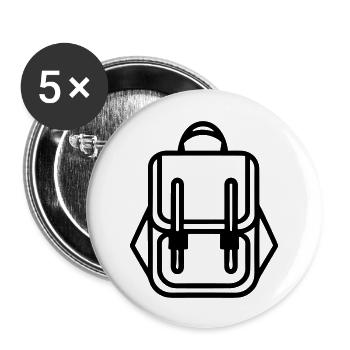 Backpack - Buttons large 2.2''/56 mm (5-pack) - white - Front