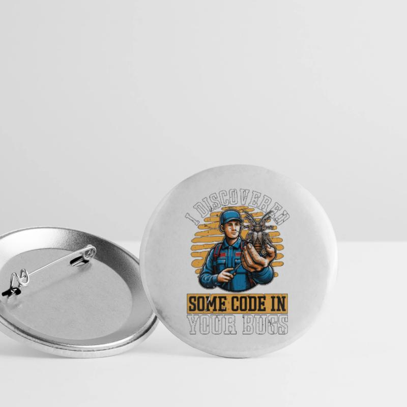 J’ai découvert des bugs de pulvérisation de code Lot de 5 grands badges (56 mm)