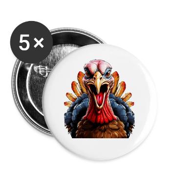 TRUTHAHN - Buttons groß 56 mm (5er Pack) - Weiß - Vorne