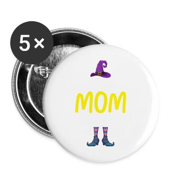 I'm the Mom Witch - Buttons large 2.2''/56 mm (5-pack) - white - Front