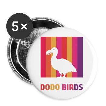 Dodo Saying Dodo Bird Girl Funny Dodo Gift - Buttons large 2.2''/56 mm (5-pack) - white - Front