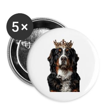 Bernese Mountain Dog - Buttons large 2.2''/56 mm (5-pack) - white - Front