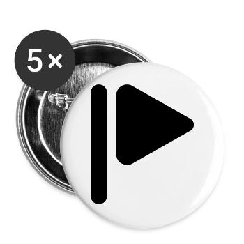 L'icone d'un Touriste au Golf - Lot de 5 grands badges (56 mm) - blanc - Devant
