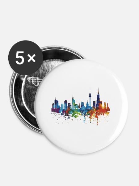 West Betuwe - Buttons groß 56 mm (5er Pack) - Weiß