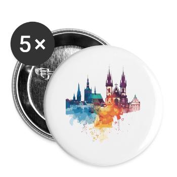 Elk - Buttons large 2.2''/56 mm (5-pack) - white - Front