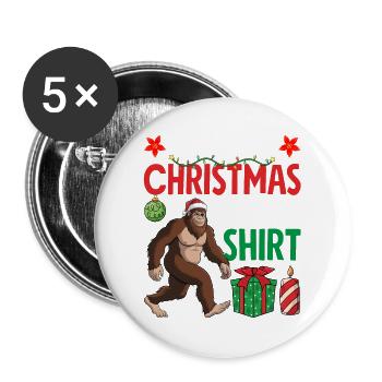 This Is My Christmas Pajama Shirt - Buttons groß 56 mm (5er Pack) - Weiß - Vorne