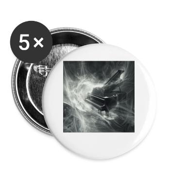 Klavier - Buttons groß 56 mm (5er Pack) - Weiß - Vorne