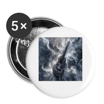 Ukulele - Buttons groß 56 mm (5er Pack) - Weiß - Vorne