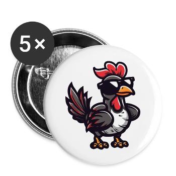 Truthan Comic Cool - Buttons large 2.2''/56 mm (5-pack) - white - Front