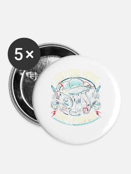 Nur noch eine Ampel, versprochen - Buttons groß 56 mm (5er Pack) - Weiß