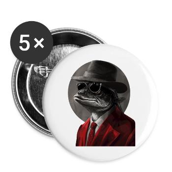 Tarpon - Buttons groß 56 mm (5er Pack) - Weiß - Vorne