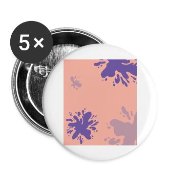 Kleks - Buttons large 2.2''/56 mm (5-pack) - white - Front