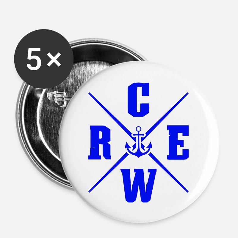 Crew Anchor - Buttons large 2.2''/56 mm (5-pack) - white