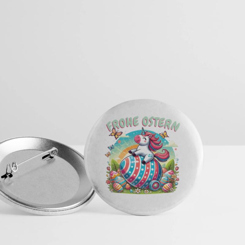 Easter Happy Easter Easter Bunny Easter Egg Spring Buttons large 2.2''/56 mm (5-pack)