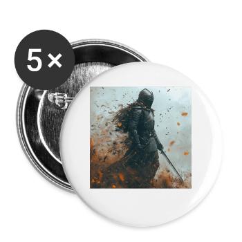 Legionär - Buttons groß 56 mm (5er Pack) - Weiß - Vorne