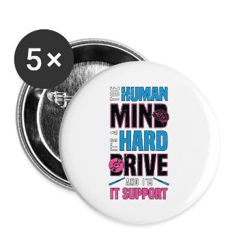 Neurosurgeon The Human Mind It's Neuroscience - Buttons groß 56 mm (5er Pack) - Weiß - Vorne