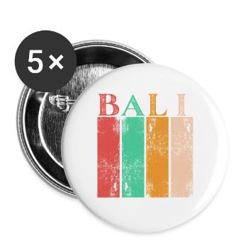 The magic of Bali Indonesia - Buttons large 2.2''/56 mm (5-pack) - white - Front