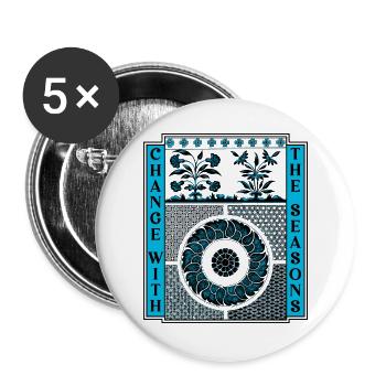 Change With the Seasons Art - Buttons large 2.2''/56 mm (5-pack) - white - Front