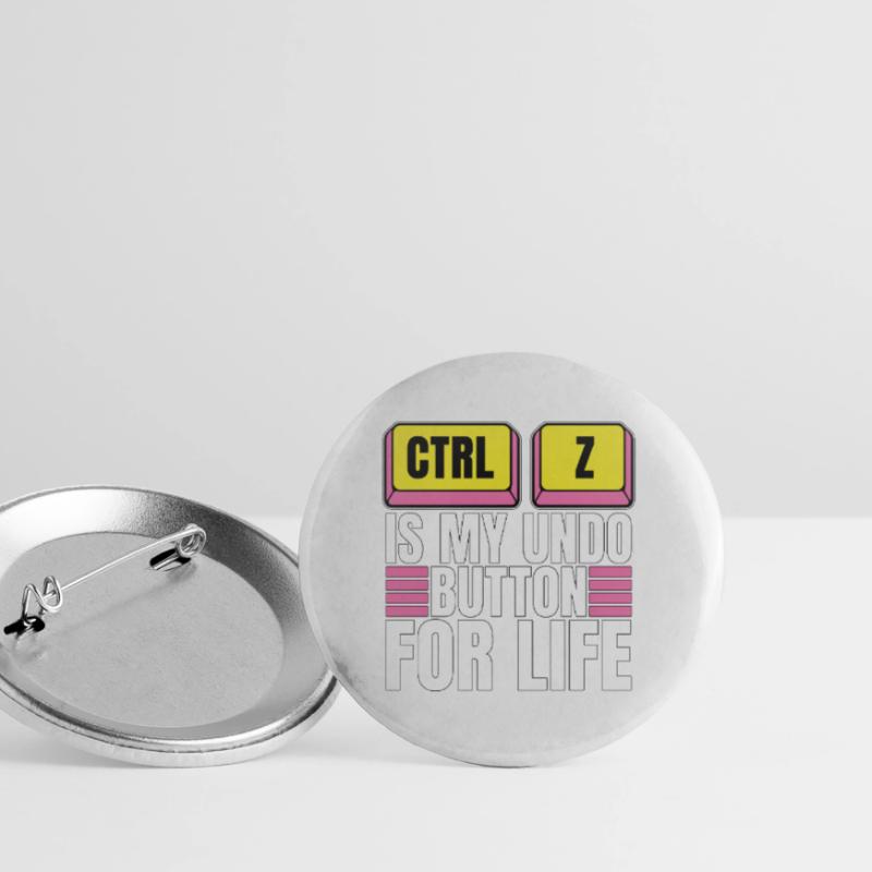 Coder Ctrl + Z Is My Undo Button Web Developer Buttons large 2.2''/56 mm (5-pack)