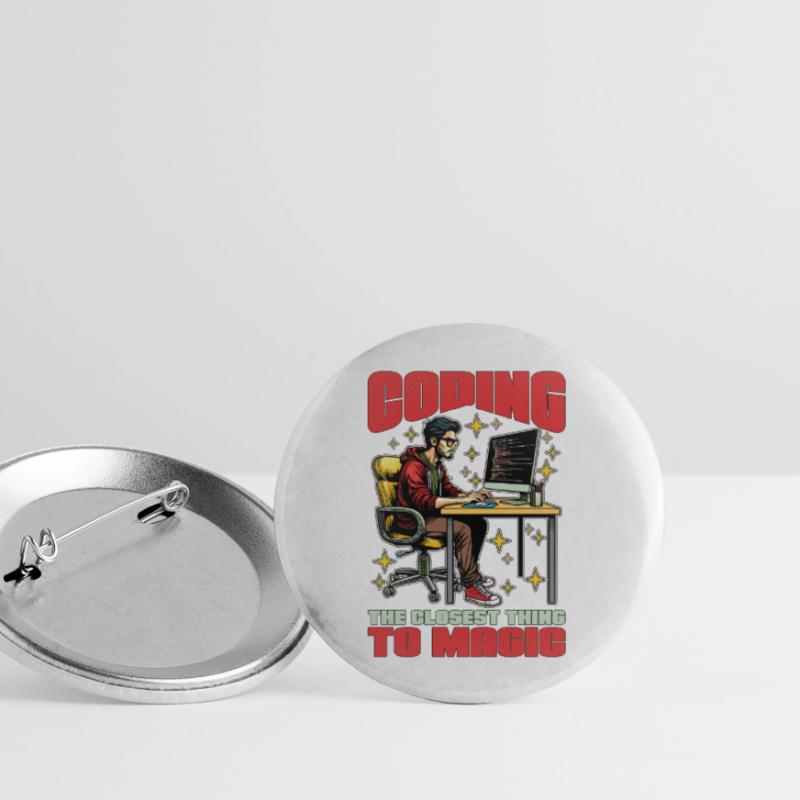 Le codage du codeur est ce qui se rapproche le plus de Magic Developer Lot de 5 grands badges (56 mm)