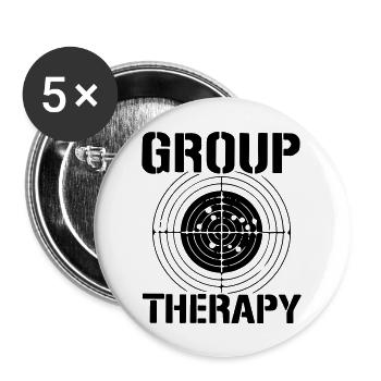 group therapy - Buttons large 2.2''/56 mm (5-pack) - white - Front