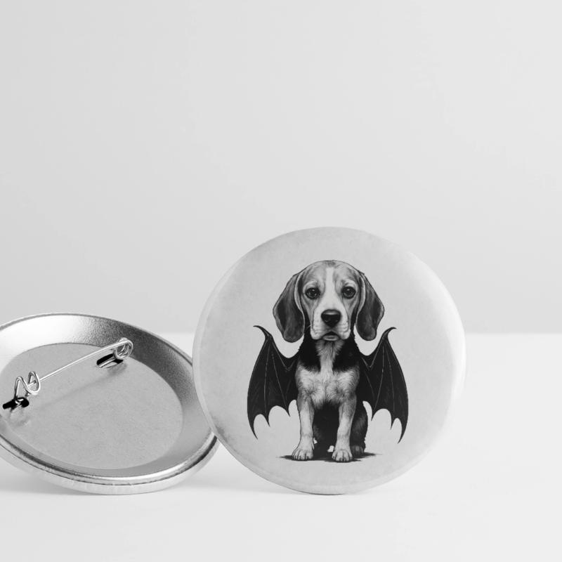 Beagle Buttons groß 56 mm (5er Pack)