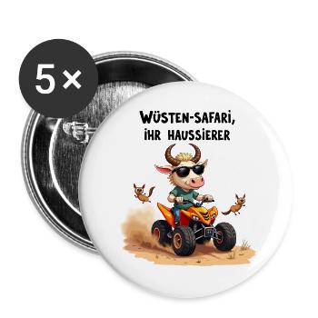 Deserts - Taurus - Buttons large 2.2''/56 mm (5-pack) - white - Front
