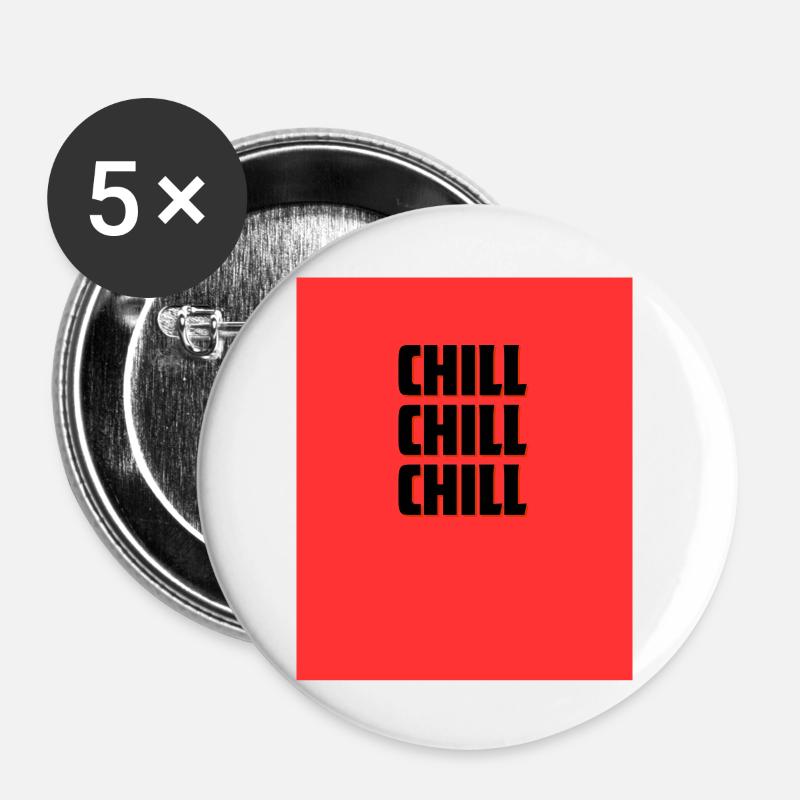 Chill - Buttons large 2.2''/56 mm (5-pack) - white