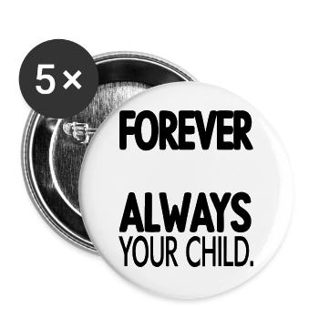 Chemise à motif géométrique abstrait vif - Lot de 5 grands badges (56 mm) - blanc - Devant
