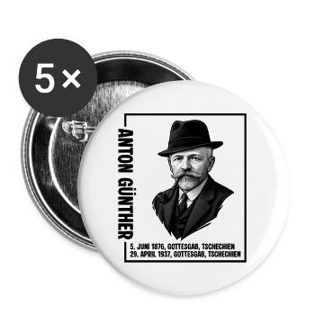 Anton Guenther Erzgebirge Gottesgab - Buttons groß 56 mm (5er Pack) - Weiß - Vorne