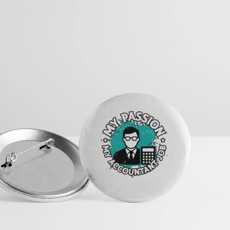 Comptabilité Ma passion Mon comptable Comptable Comptable Lot de 5 grands badges (56 mm)