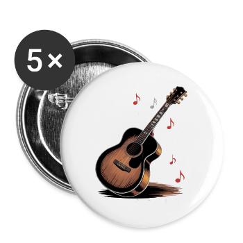 ART IN EVERY NOTE - Buttons large 2.2''/56 mm (5-pack) - white - Front