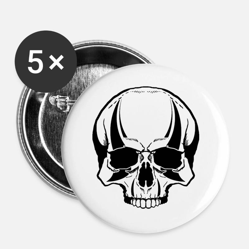 Jester's Death - Buttons large 2.2''/56 mm (5-pack) - white