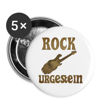 Rock Urgestein – Golden Guitar for Legends - Buttons large 2.2''/56 mm (5-pack) - white - Front