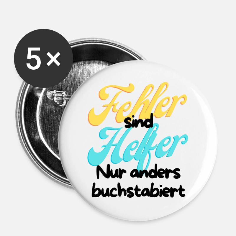 Error Helper Gradient Script - Buttons large 2.2''/56 mm (5-pack) - white