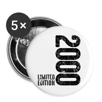 2000 Man Woman 26th Birthday Limited Edition 2000 - Buttons large 2.2''/56 mm (5-pack) - white - Front
