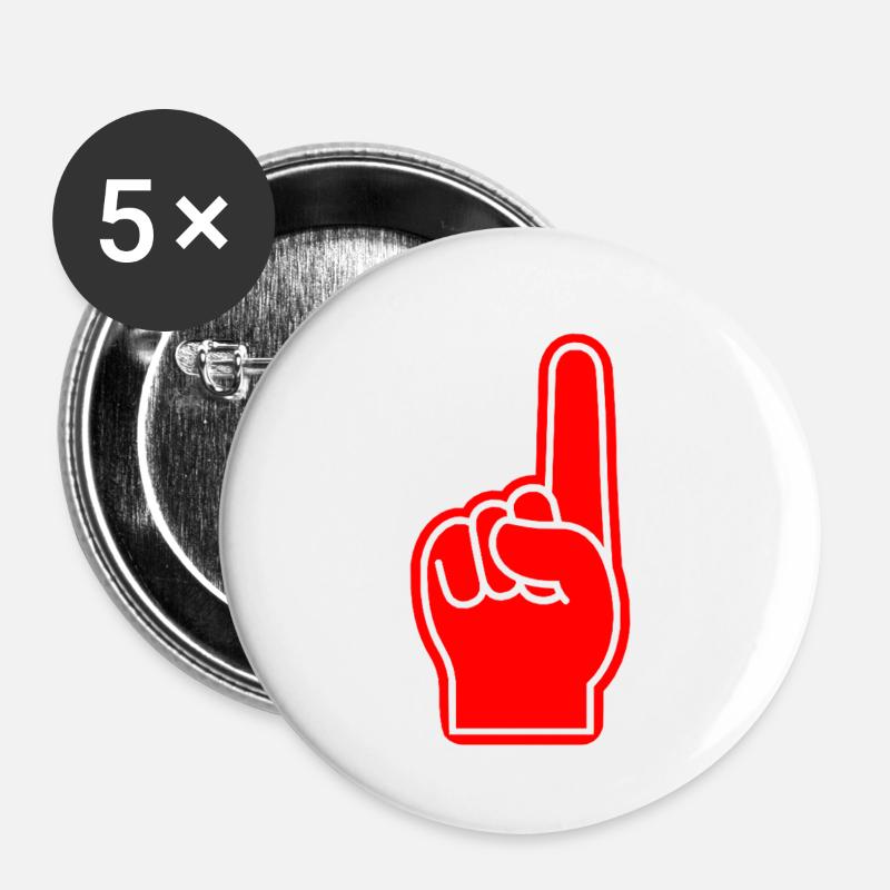 Supporter Sport USA - Buttons large 2.2''/56 mm (5-pack) - white