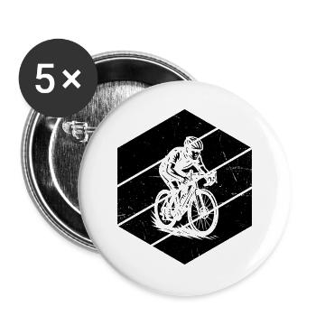 Statement for all road bikes - Buttons large 2.2''/56 mm (5-pack) - white - Front