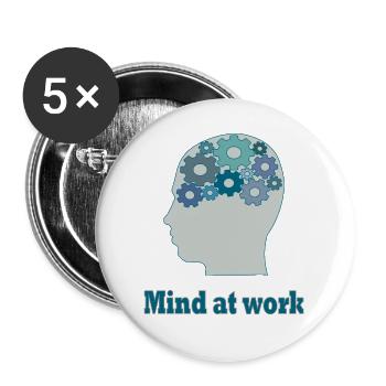 The Mind at Work - Creative Minds Edition - Buttons large 2.2''/56 mm (5-pack) - white - Front