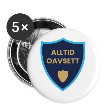 Always regardless of shield motif - Buttons large 2.2''/56 mm (5-pack) - white - Front